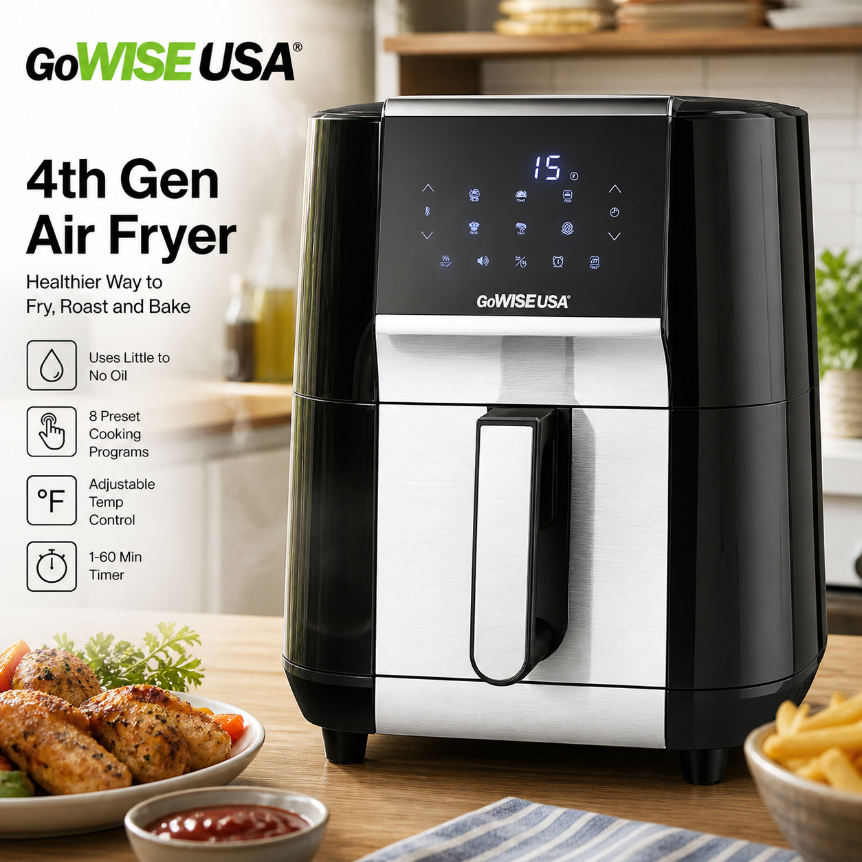 GoWISE USA 7-Quart Air Fryer & Dehydrator