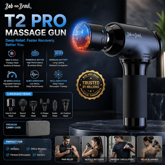 BOB AND BRAD T2 Pro Massage Gun with Heat and Cold